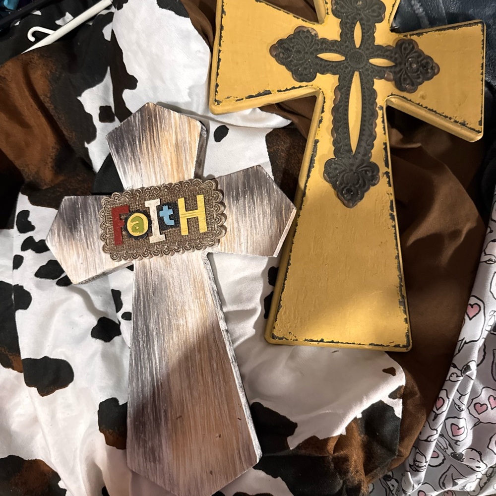 Decorative Wooden Cross Set